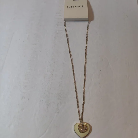 Forever 21 Gold-Tone Heart Necklace - Picture 6 of 6
